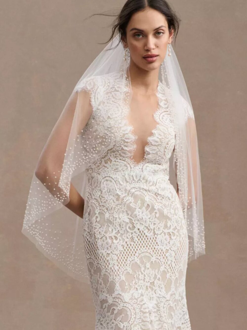 Wtoo by Watters Philomene Lace Cap-Sleeve Wedding Gown